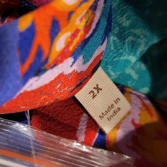 Soft Surroundings Hermosa Tunic Shirt Multi Print Plus Size 22W NWT Boho - Picture 5 of 16